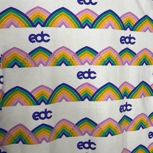 New Insomniac Multicolor Graphic EDC Graphic T-shirt Rave Festival - Picture 3 of 8